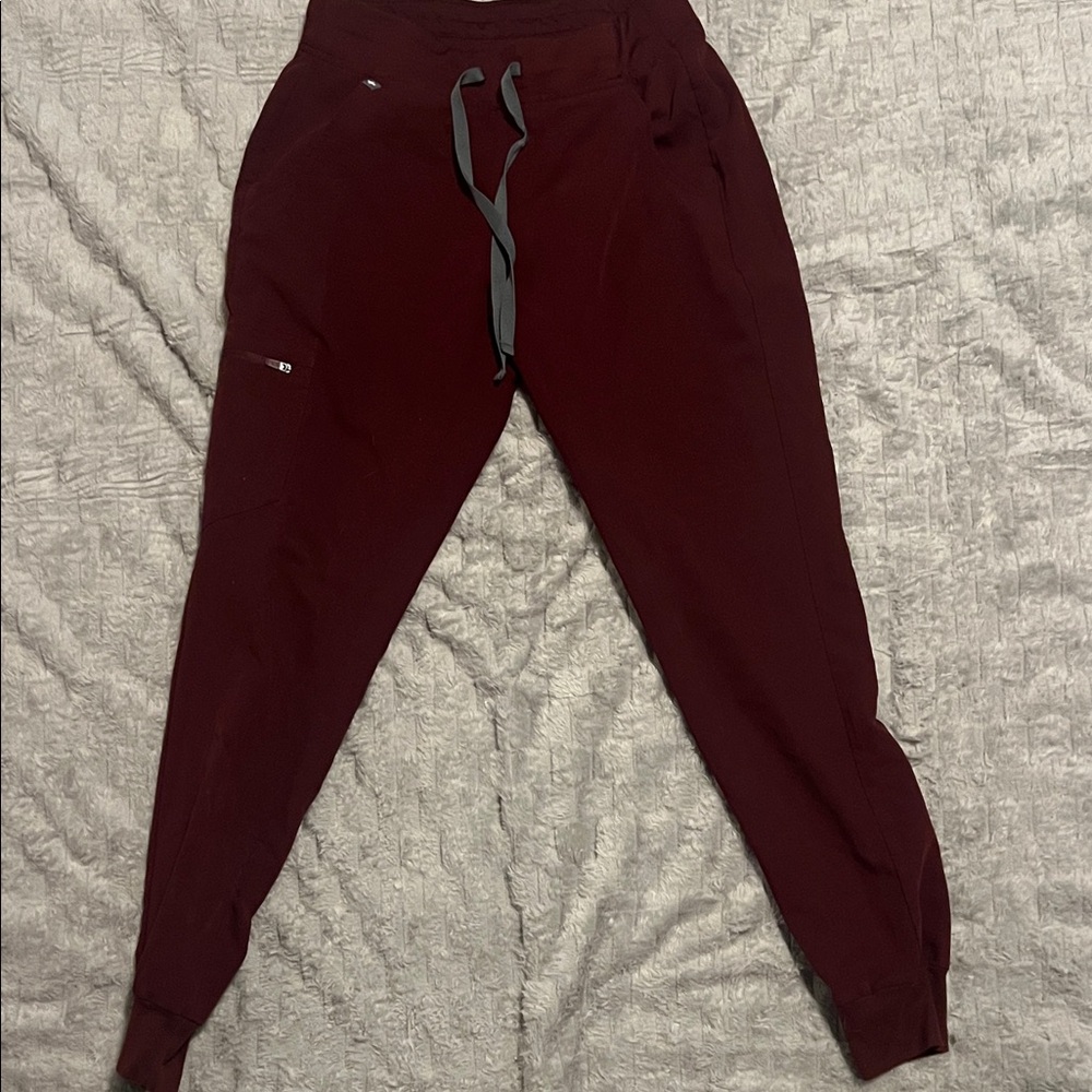 Figs Women's Pants in Burgundy